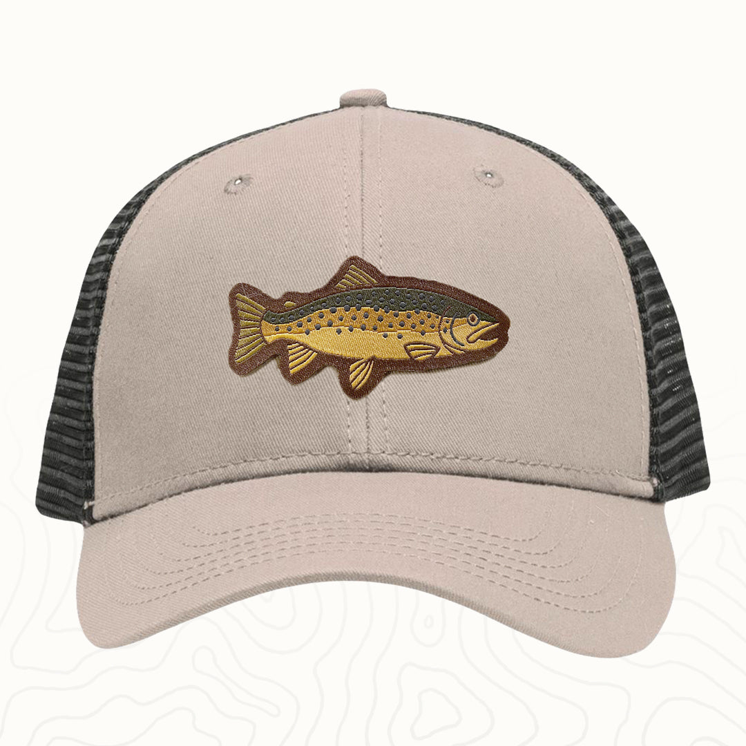 Brown Trout Adult Lo-Pro Mesh Back Trucker Hat