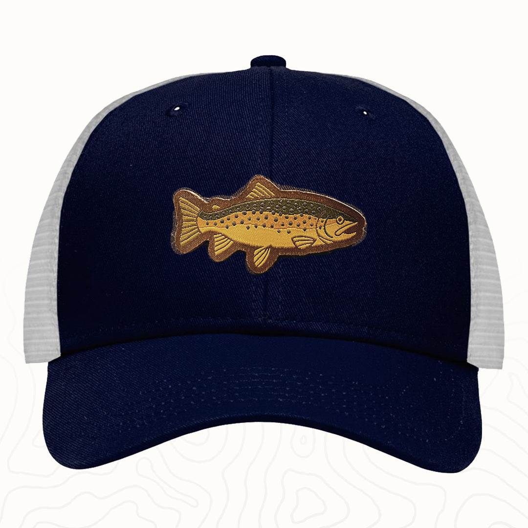 Brown Trout Adult Lo-Pro Mesh Back Trucker Hat
