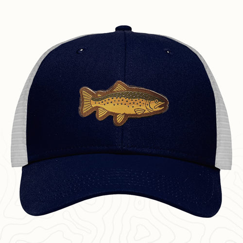 Brown Trout Adult Lo-Pro Mesh Back Trucker Hat