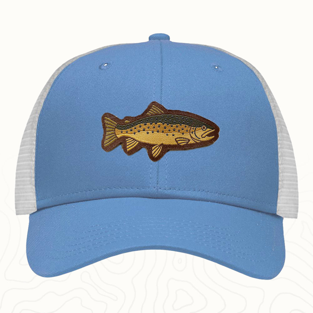 Brown Trout Adult Lo-Pro Mesh Back Trucker Hat