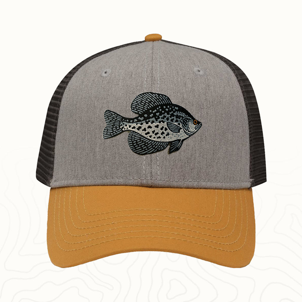 Crappie Adult Lo-Pro Mesh Back Trucker Hat