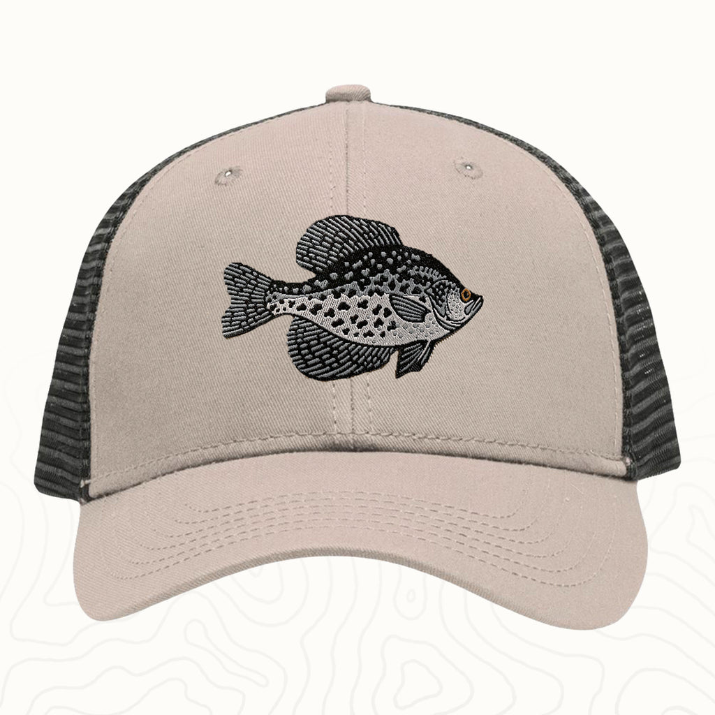 Crappie Adult Lo-Pro Mesh Back Trucker Hat