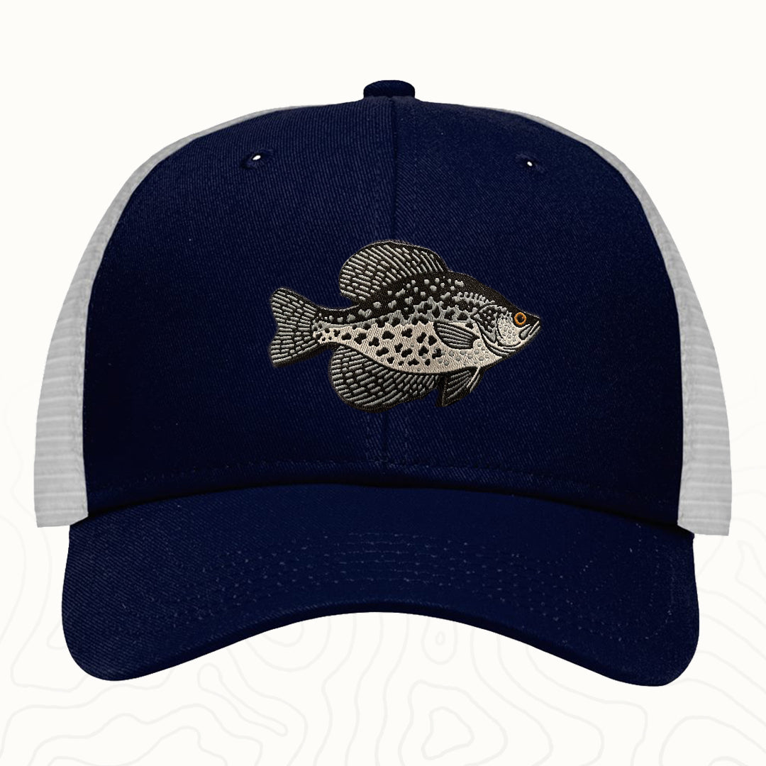 Crappie Adult Lo-Pro Mesh Back Trucker Hat