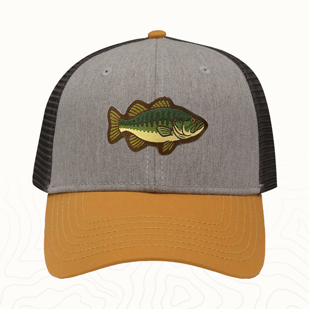 Largemouth Bass Adult Lo-Pro Mesh Back Trucker Hat