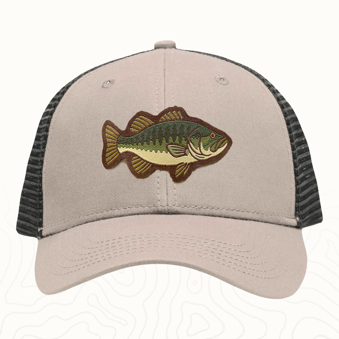 Largemouth Bass Adult Lo-Pro Mesh Back Trucker Hat
