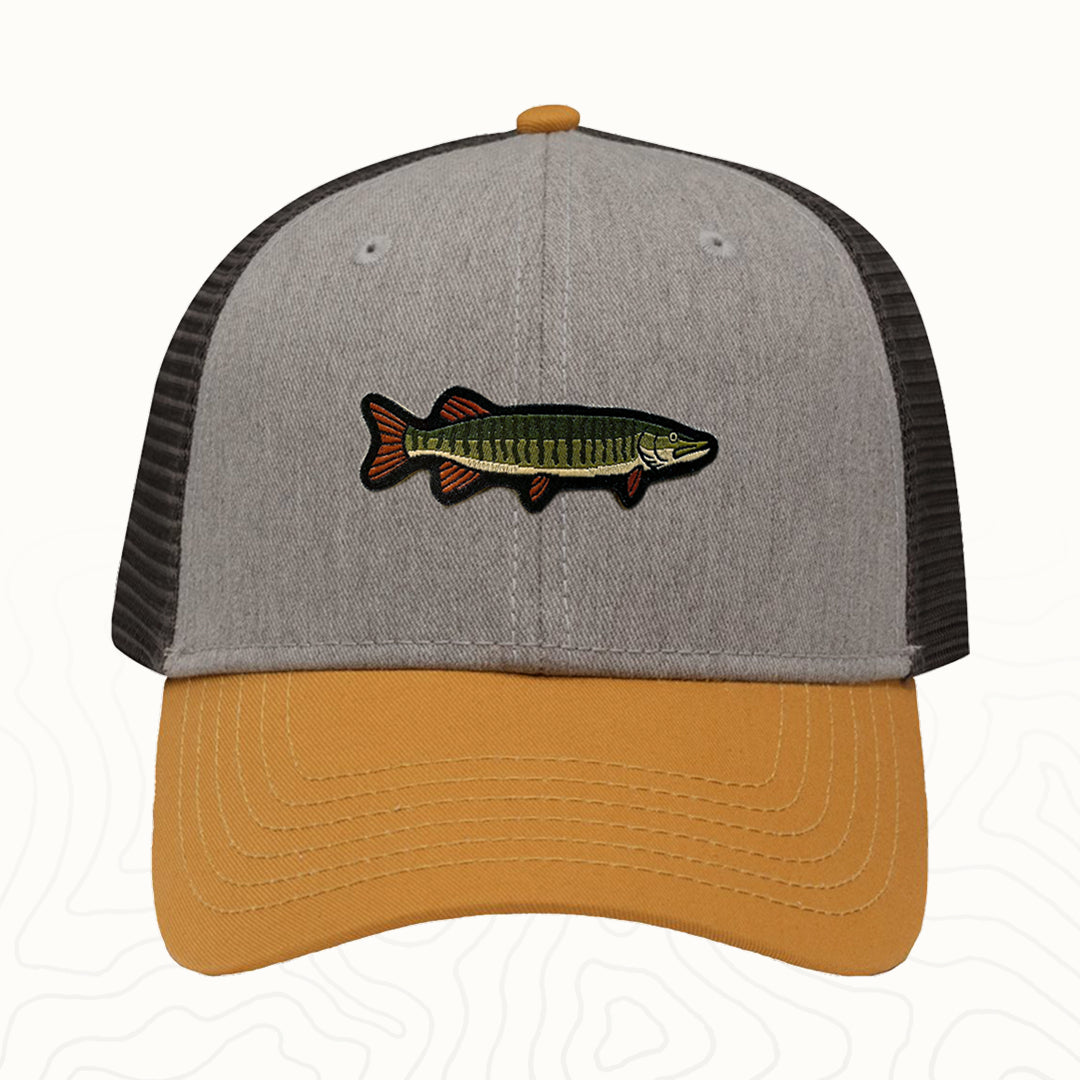 Muskie Adult Lo-Pro Mesh Back Trucker Hat
