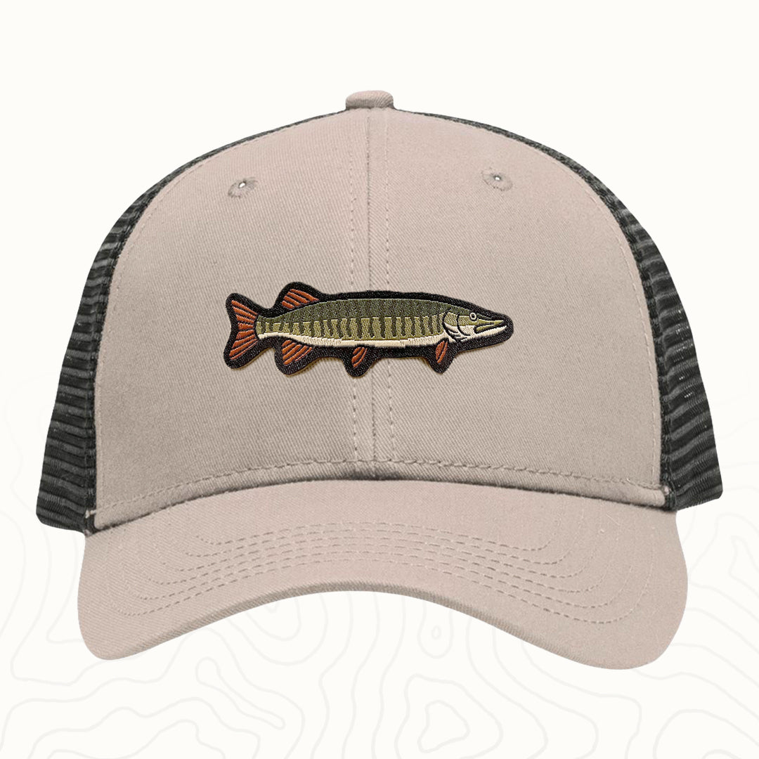 Muskie Adult Lo-Pro Mesh Back Trucker Hat
