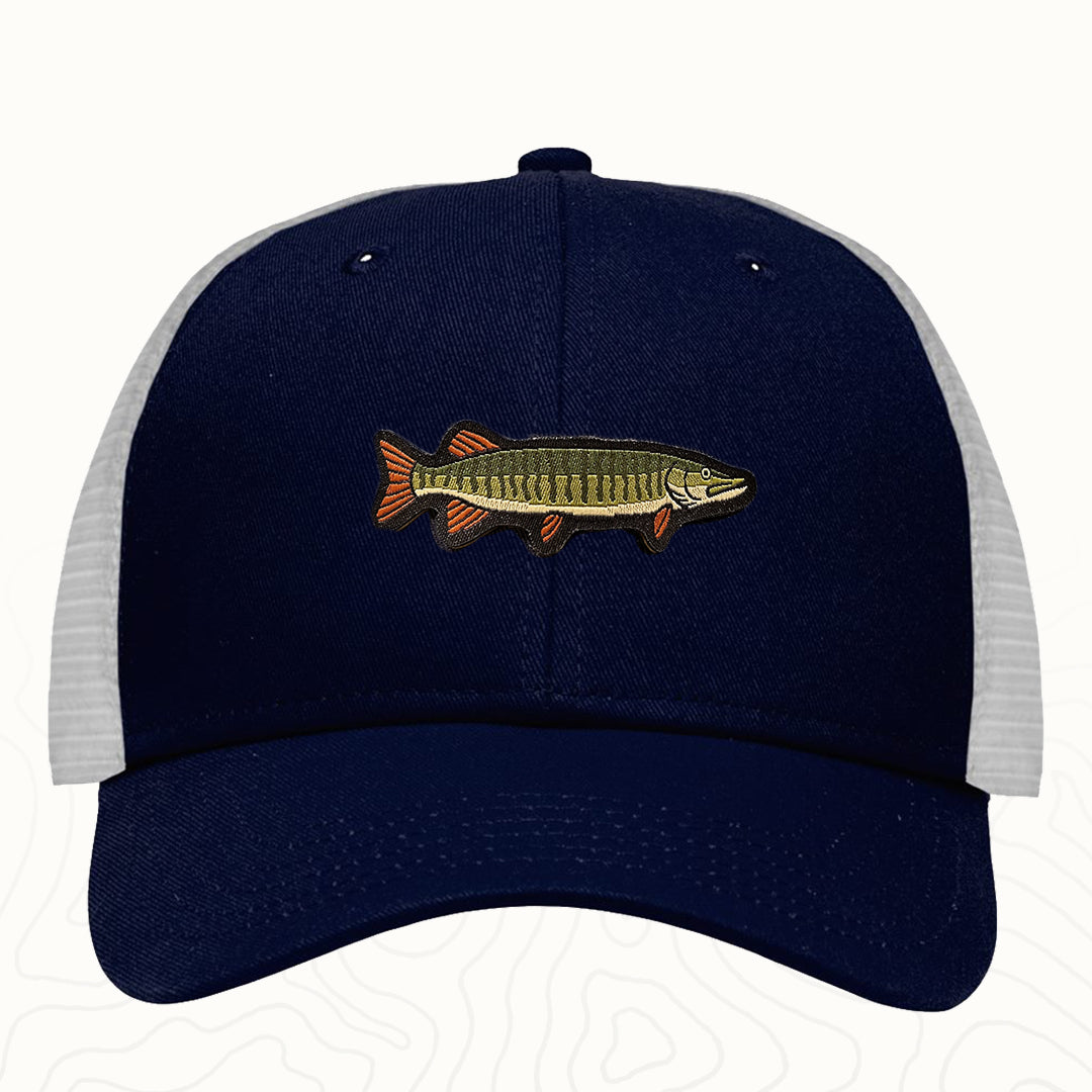 Muskie Adult Lo-Pro Mesh Back Trucker Hat