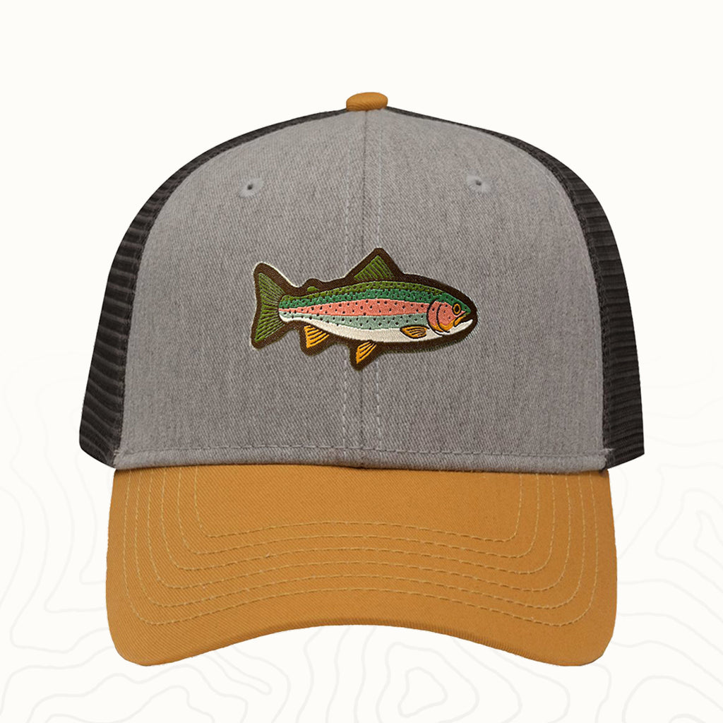 Rainbow Trout Adult Lo-Pro Mesh Back Trucker Hat