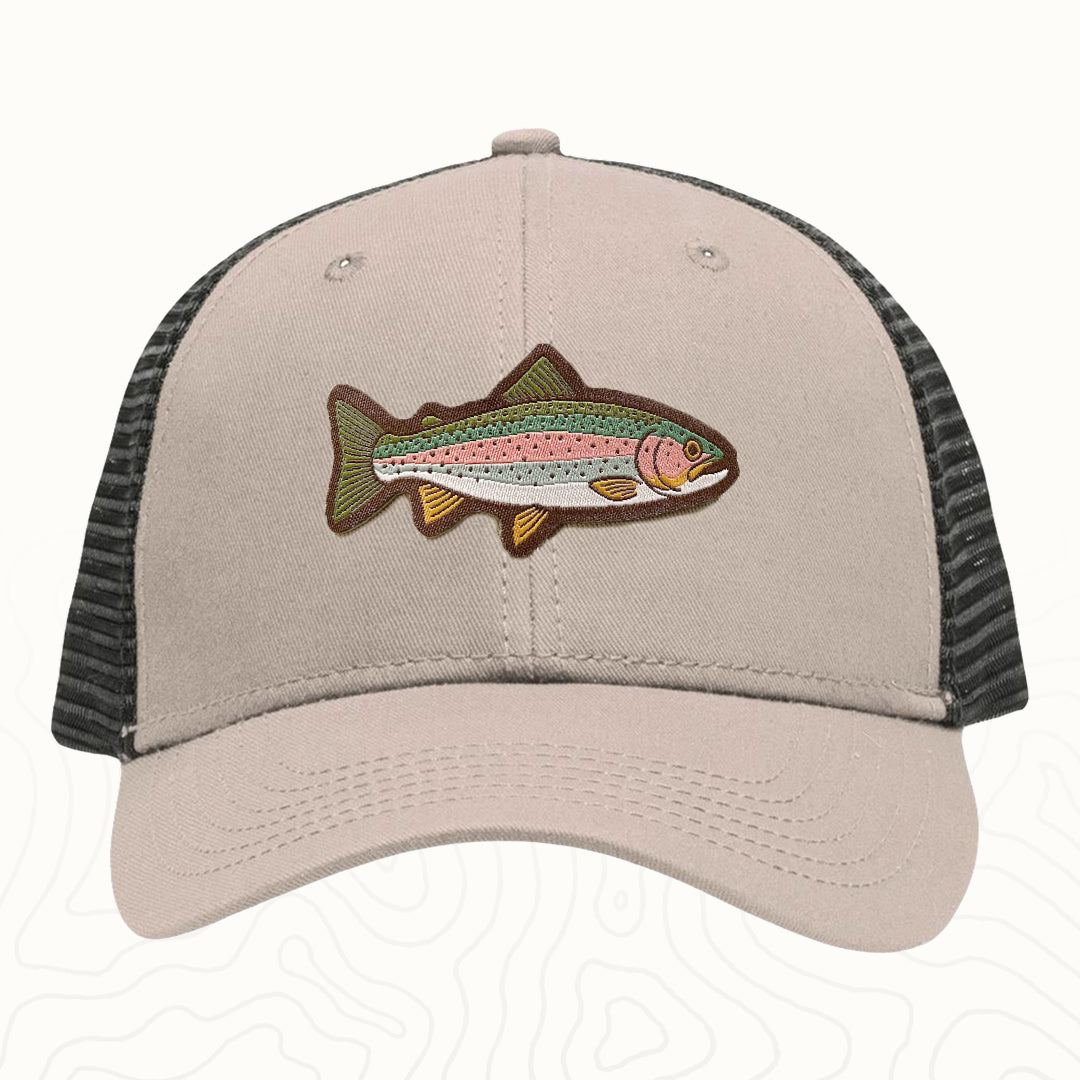 Rainbow Trout Adult Lo-Pro Mesh Back Trucker Hat