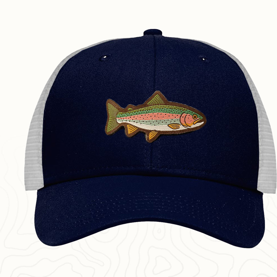 Rainbow Trout Adult Lo-Pro Mesh Back Trucker Hat