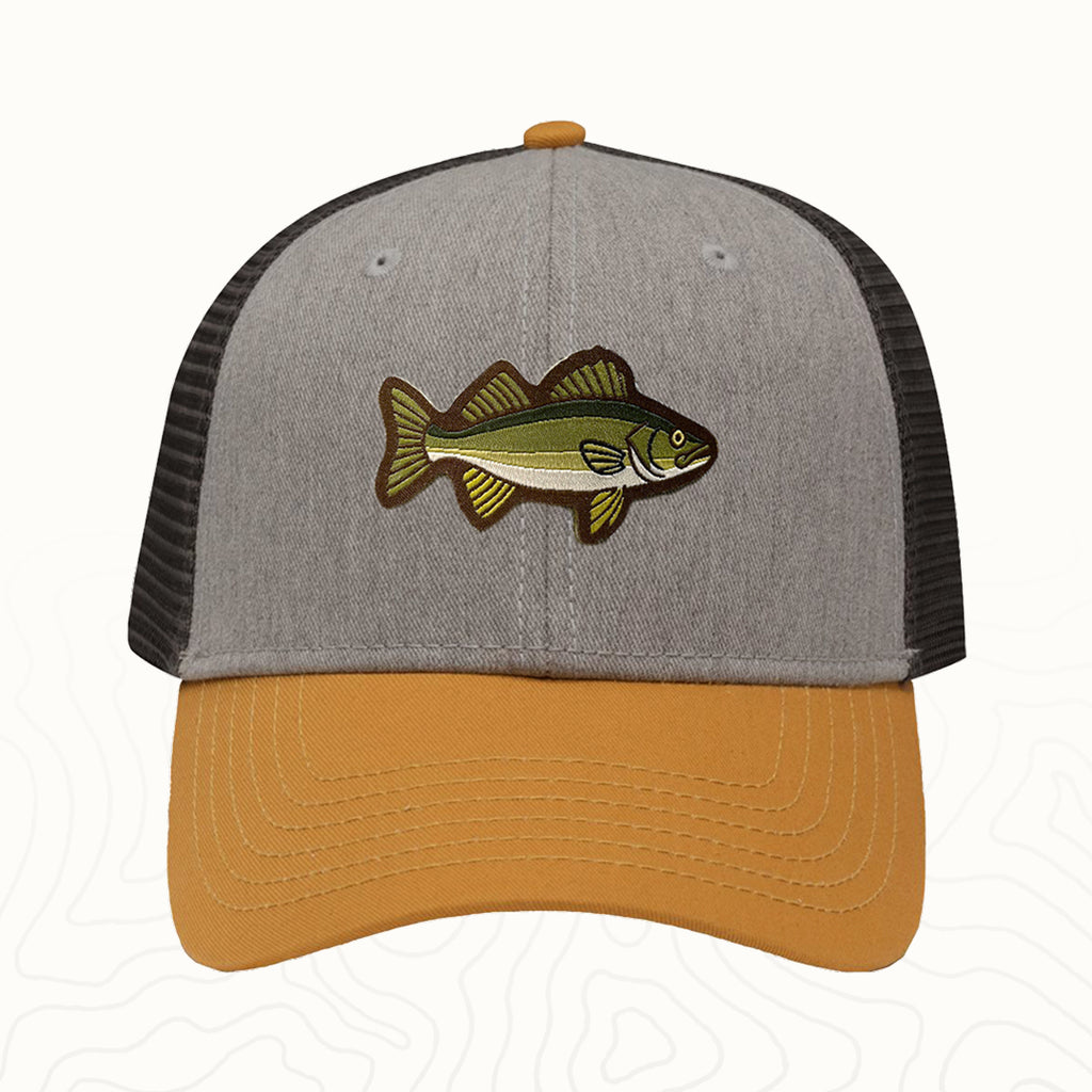Walleye Adult Lo-Pro Mesh Back Trucker Hat