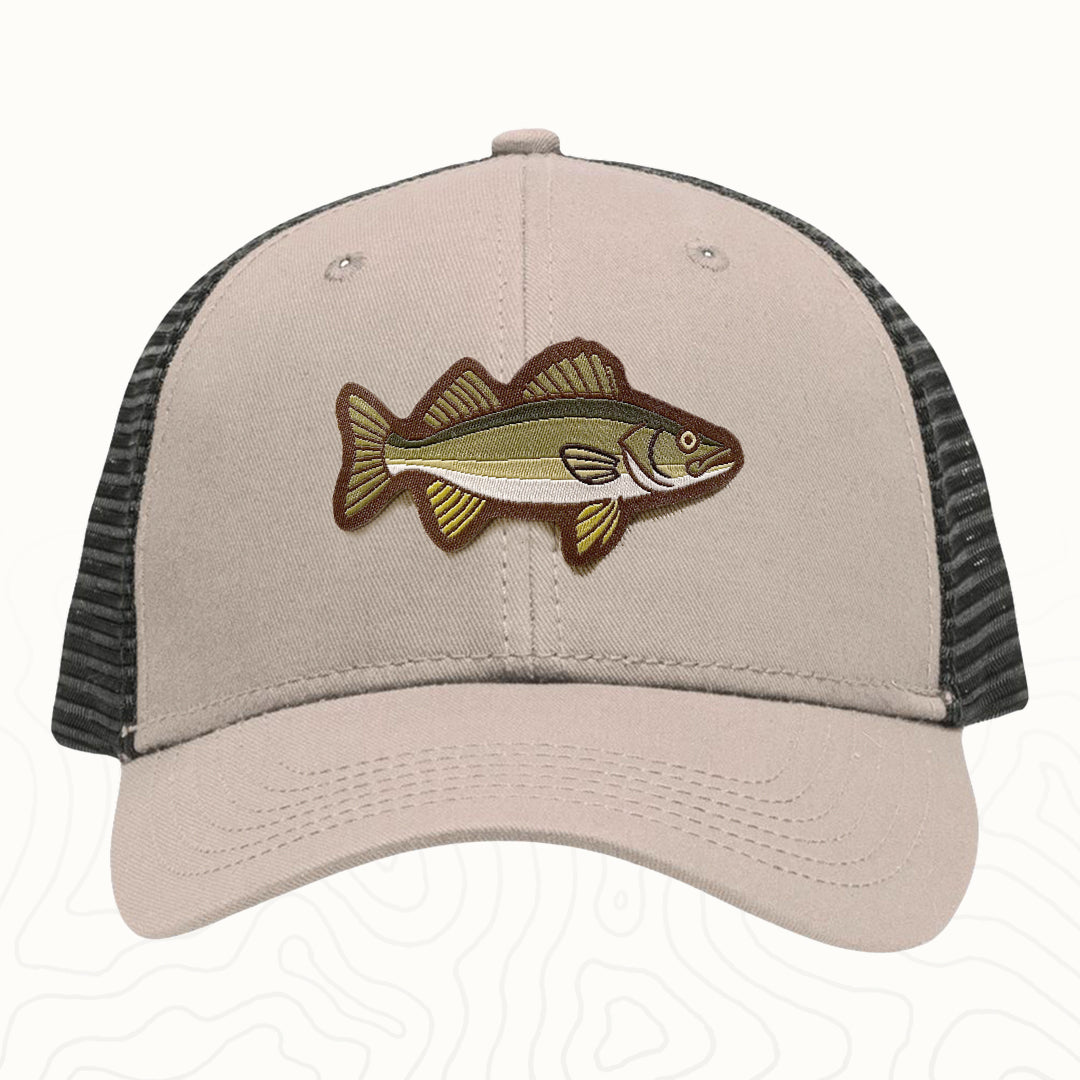 Walleye Adult Lo-Pro Mesh Back Trucker Hat