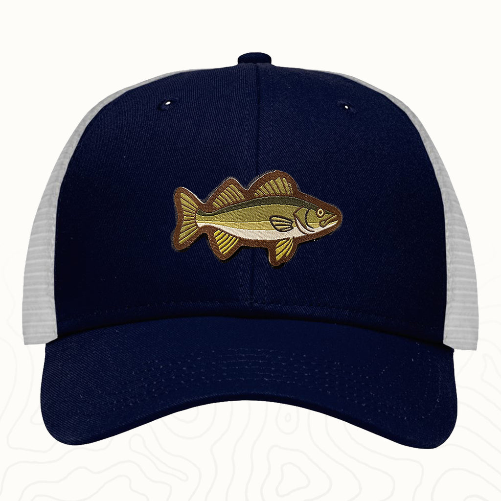 Walleye Adult Lo-Pro Mesh Back Trucker Hat