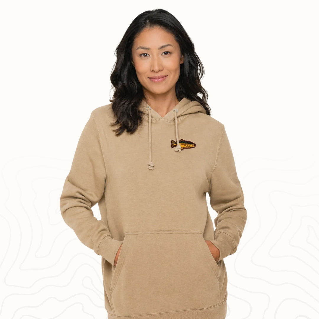 Brown Trout Adult Hoodie