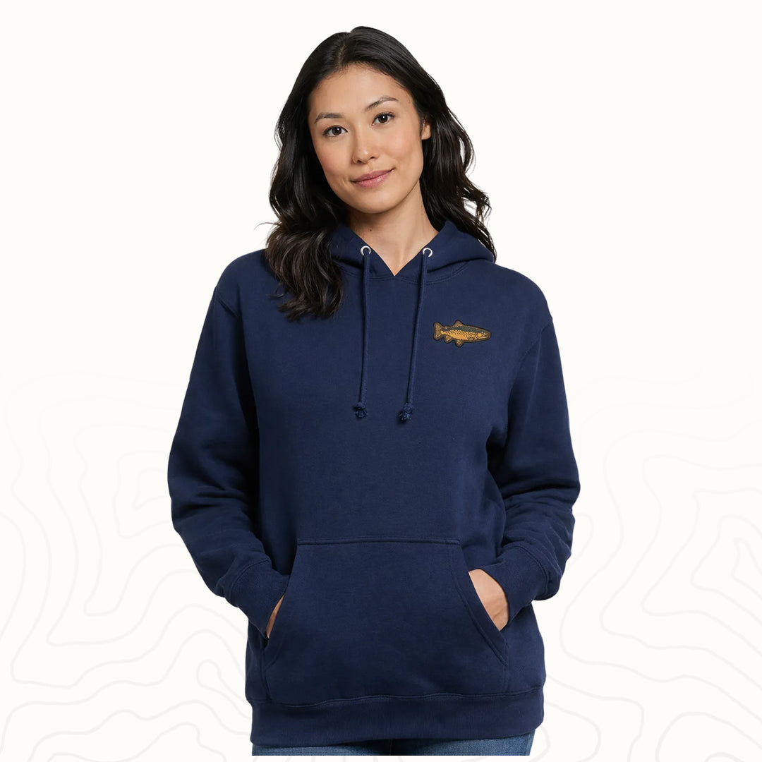 Brown Trout Adult Hoodie